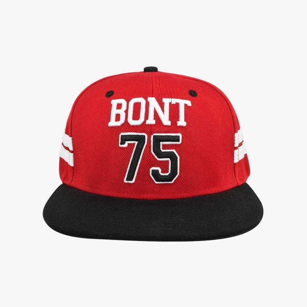 red-black roller skate cap