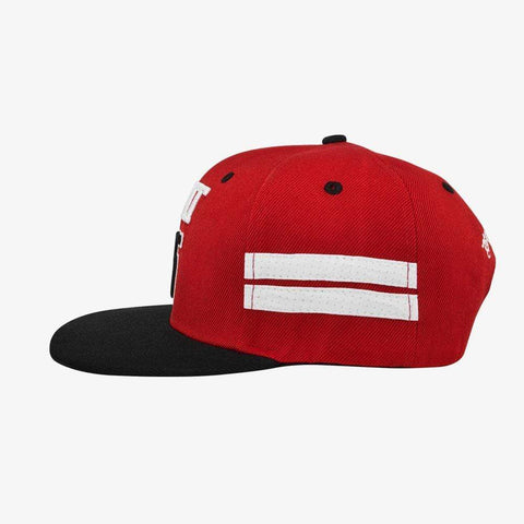 red-black roller skate hat