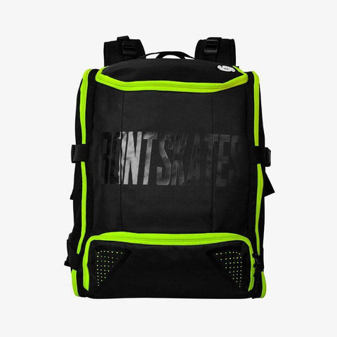 black-fluoro-yellow skate bag