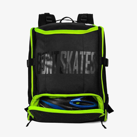 black-fluoro-yellow inline skate bag