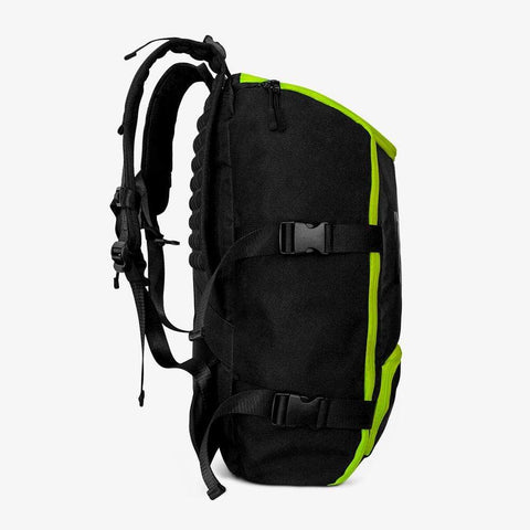black-fluoro-yellow inline skate bag
