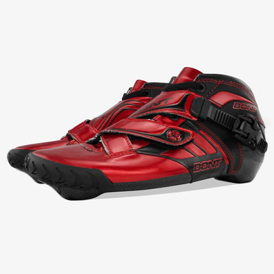 red-black bont inline speed skates