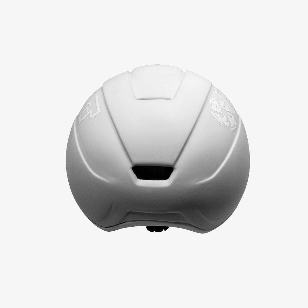 matte-white short track speed skating helmet  