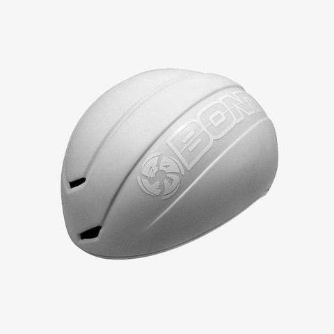 matte-white short track speed skating helmet  