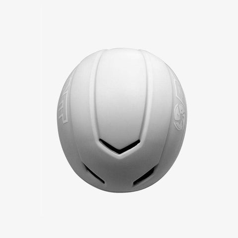 matte-white short track speed skating helmet  